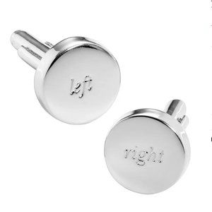 kate spade left right Silver Street Cufflinks cuff links nwt
